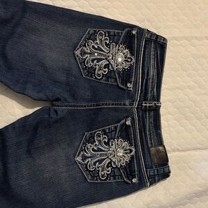 Embellished Grace Blue Jeans